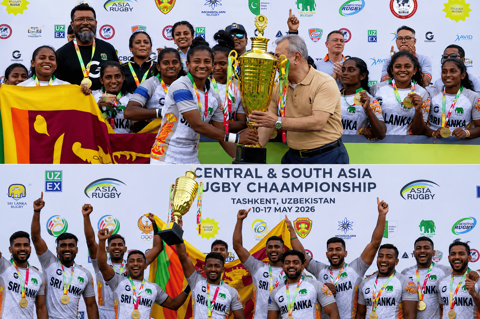 Dominant Sri Lanka Lifts Men’s and Women’s CASA 7s Titles