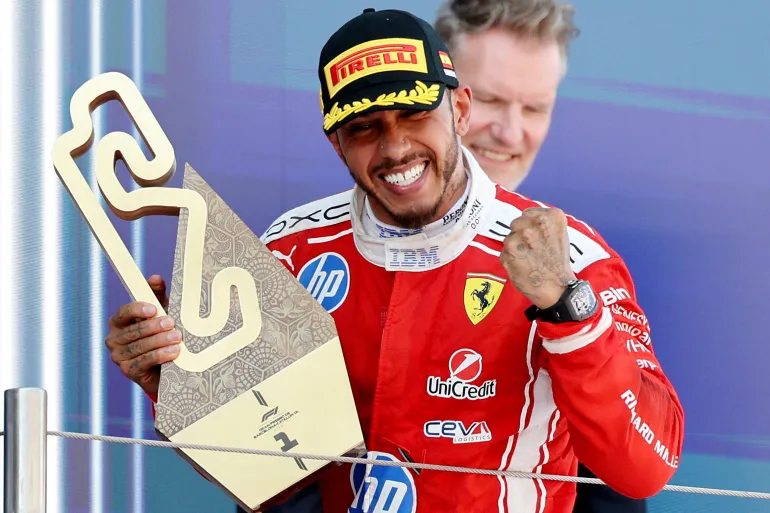 Hamilton Ends Long Wait With Historic First Ferrari Victory in Spain