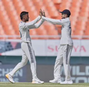 Manav Suthar Marks Test Arrival with Three Wickets After India’s Batting Show