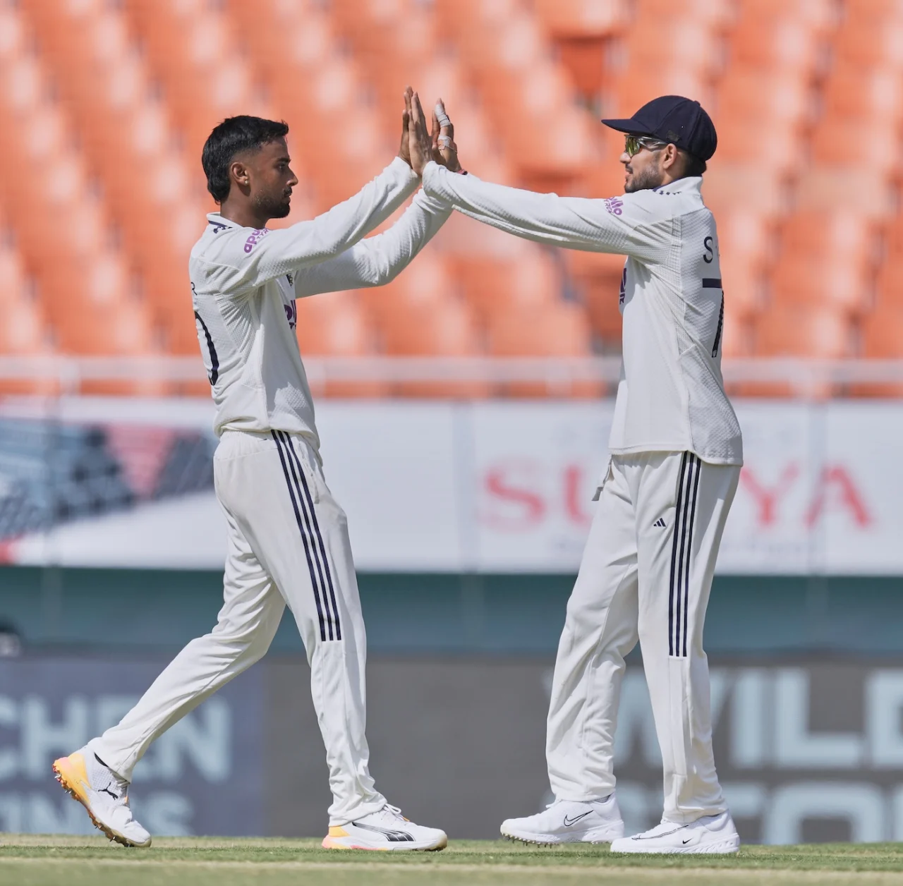 Manav Suthar Marks Test Arrival with Three Wickets After India’s Batting Show