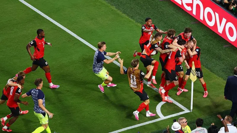 Austria’s Last Gasp Goal Sends Iran Out