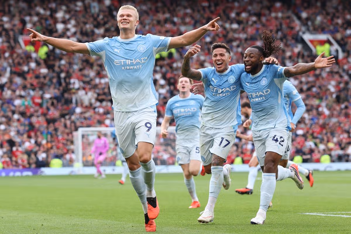 Haaland Strikes as City Survive United Onslaught